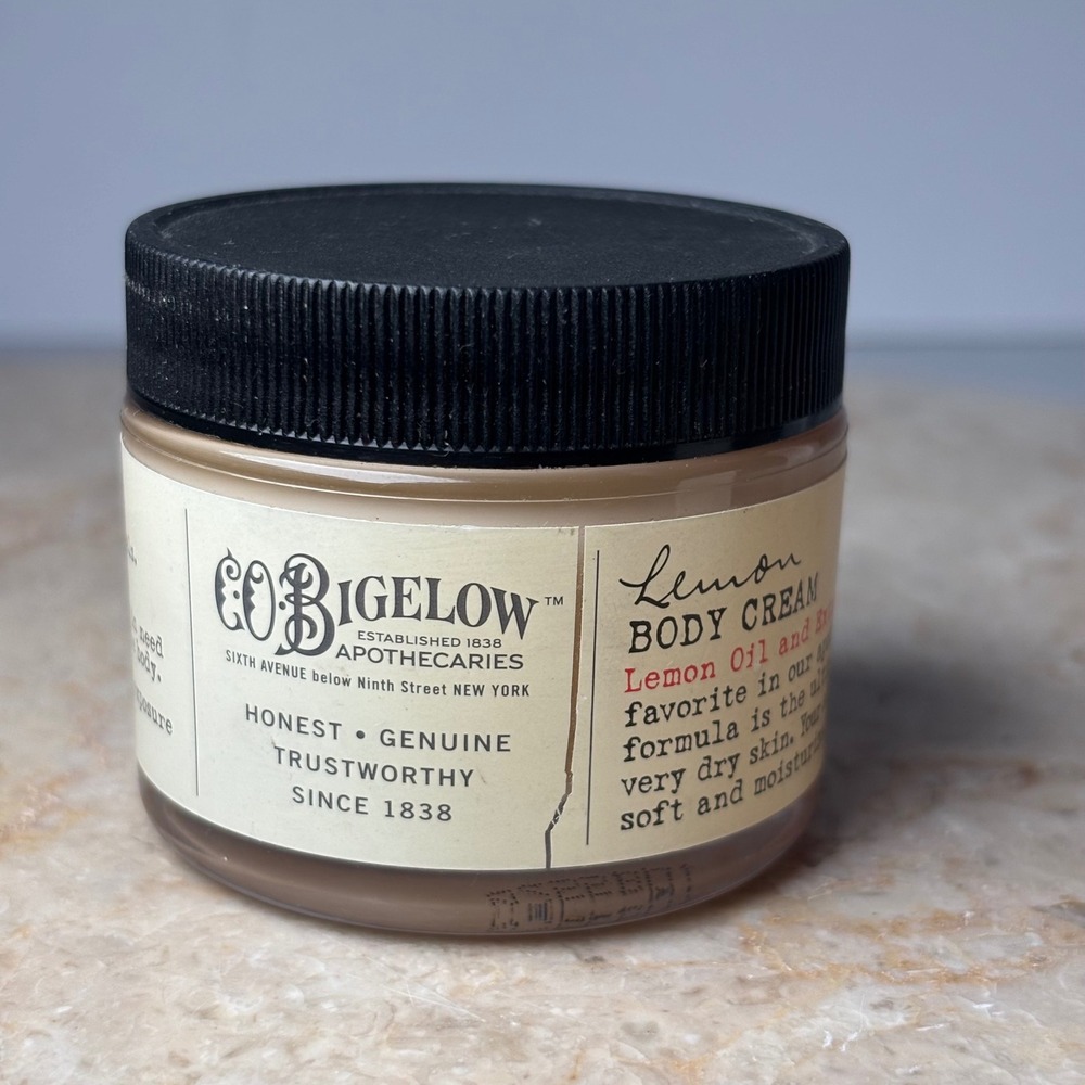 C.O. Bigelow Lemon Body Cream 1.7oz Original Formulary New